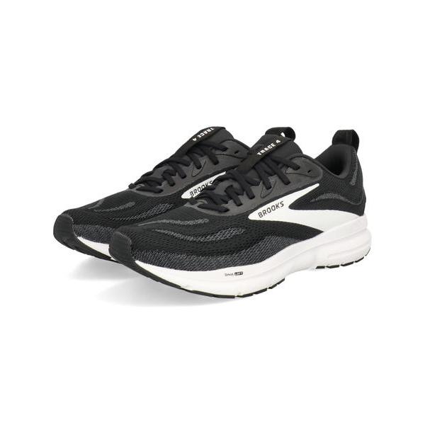 BROOKS ブルックス TRACE4【軽量】メンズスニーカー ランニングシューズ(トレース4) BRM4523 BLK/W ブラック/グレー/ホワイト