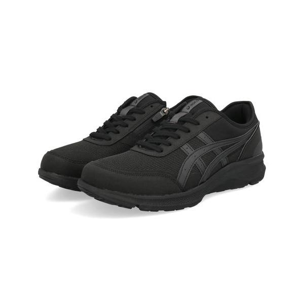 ASICS アシックス HADASHIWALKER M056【軽量/幅広3E】メンズウォーキングシューズ スニーカー(ハダシウォーカー) 1291A056 001 ブラック/ブラック ASICS（アシックス） HADASHIWALKER M056 軽量 幅広3E メンズ