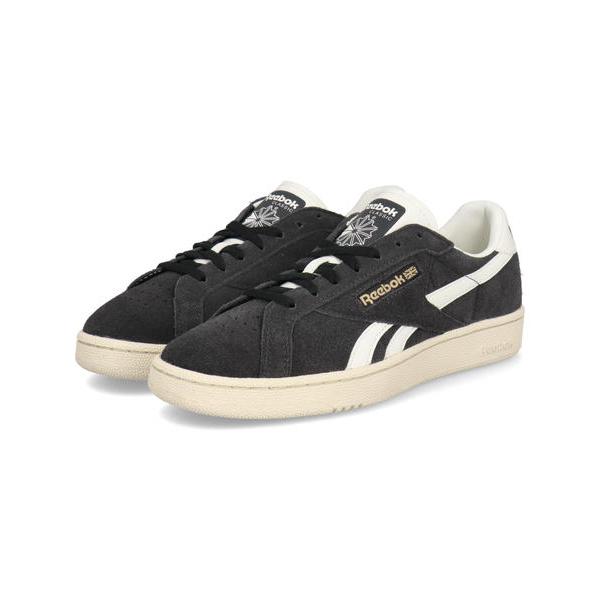 Reebok リーボック CLUB C GROUNDS UK メンズレザースニーカー スエード(クラブシーグラウンズUK) 131915 100228138 ブラック/ホワイト/チョーク Reebok（リーボック） CLUB C GROUNDS UK メンズレザースニーカー