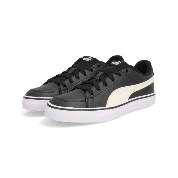 PUMA プーマ V COURT VULC メンズスニーカー Vコートバルク 389907 02 プーマブラック/ウィスパーホワイト