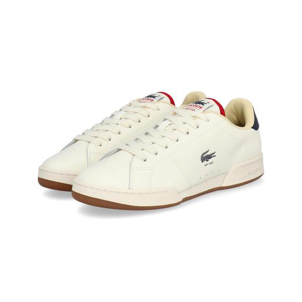 LACOSTE ラコステ CARNABY CUP 225 3 SMA メンズレザースニーカー(カーナビーカップ2253SMA) 50SMA0052 40F オフホワイト/ガム LACOSTE（ラコステ） CARNABY CUP 225 3 SMA メンズレザースニーカー