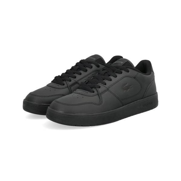 LACOSTE ラコステ COURT ACE 225 1 SMA メンズレザースニーカー(コートエース2251SMA) 50SMA0070 02H ブラック/ブラック LACOSTE（ラコステ） COURT ACE 225 1 SMA メンズレザースニーカー