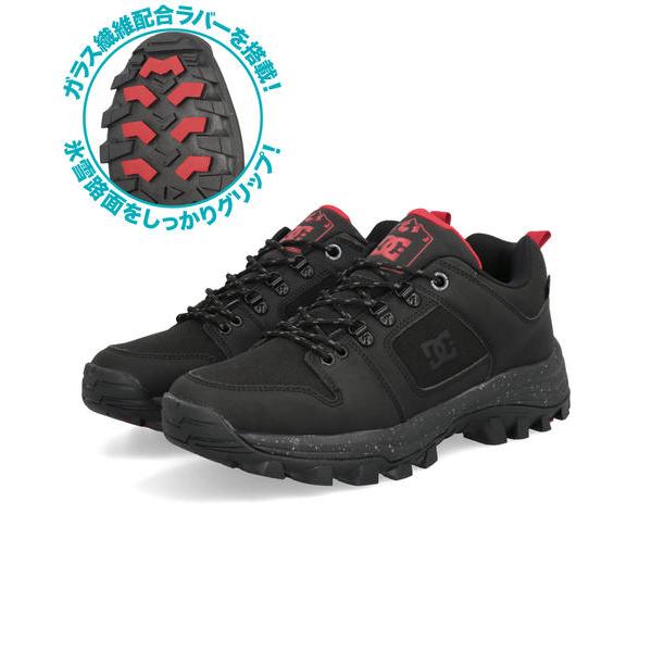 DC SHOES ディーシーシューズ DC GLAZE【防水/ガラス繊維配合ソール】メンズスニーカー ウィンターシューズ(DCグレイズ) DM254607 BKR ブラック/レッド DC SHOES（ディーシーシューズ） DC GLAZE 防水 ガラス繊維配合ソール