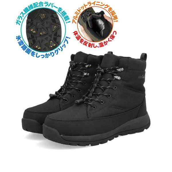 WILD THINGS（ワイルドシングス） メンズ ウィンターブーツ 防水 滑り