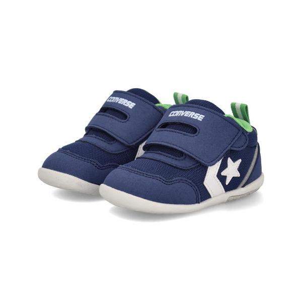 インファント向けロードスターのアレンジモデル。不安定なベビーの足元をやさしくサポートするワンベルトのミッドカットタイプ。アッパーとインナーには、通気性の良いメッシュを使用。アクセントカラーが映える可愛らしいデザインに、リフレクター(反射材)...