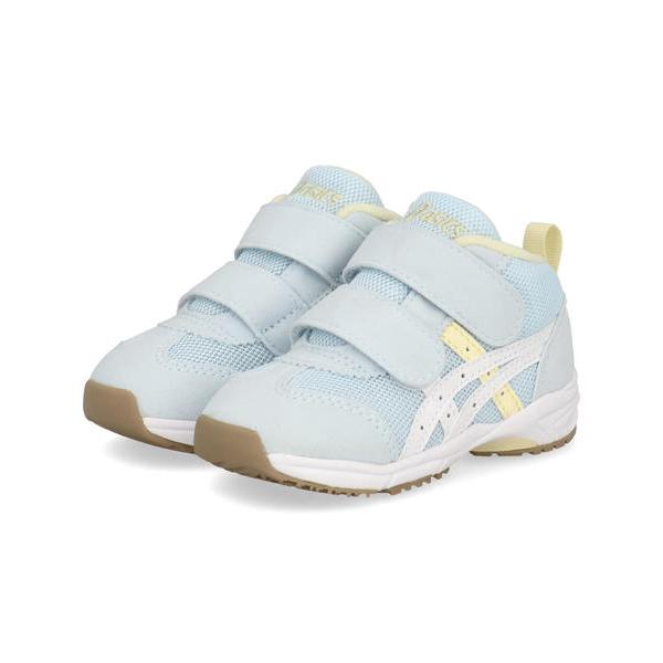 約1-3歳の幼児向けに展開するBABYシリーズ。足首までしっかりと支える安定性に優れたミドルカット。アッパーには通気性に優れたラッセルメッシュを採用し、お子さまの足元を快適に保ちます。お洋服とコーディネートしやすい可愛らしいカラー配色も◎普...