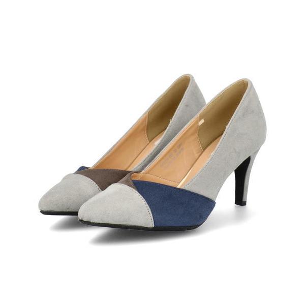 Pink Cat ピンクキャット レディース 切り替えポインテッドパンプス 025 グレー 靴の通販総合オンラインasbee 通販 Yahoo ショッピング