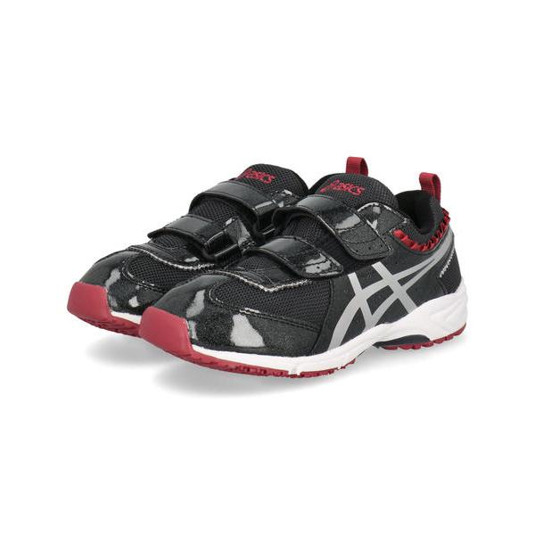 ASICS KIDS SUKU2 アシックス スクスク TIARA MINI FR 2 軽量 キッズスニーカー 子供靴 2本ベルト ティアラミニFR2 1144A175 001 ブラック/シルバー