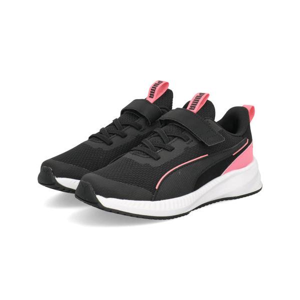 PUMA プーマ FLYER 3 AC+PS キッズスニーカー 子供靴 ストラップシューズ フライヤー3AC+PS 401527 03 プーマブラック/マジックローズ/プーマホワイト