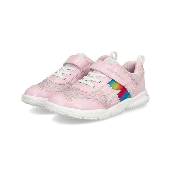 瞬足 シュンソク タテノチカラ1軽量 キッズスニーカー LC-766 ピンク