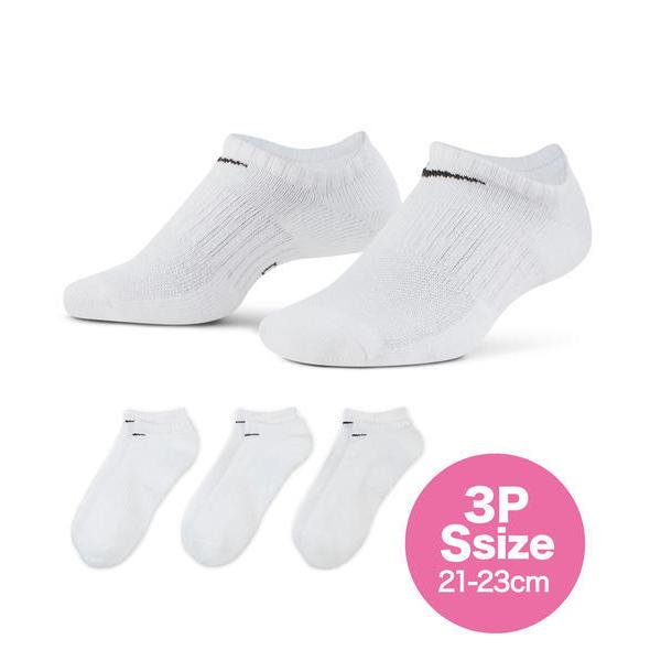 NIKE �i�C�L EVERYDAY CUSHIONED NO SHOW 21-23cm (S) �g���[�j���O�\�b�N�X �C�� 3���g ����