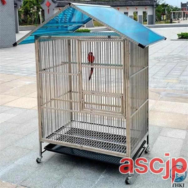 大型 鳥かご セキセイインコケージ 手乗りインコ ステンレス素材 ステンレススチールシャーシが付属 ステンレス製スタンディングスティック 使いやすい
