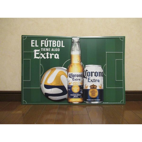 コロナビール サッカー 角 E71 メタルサイン フードトラック