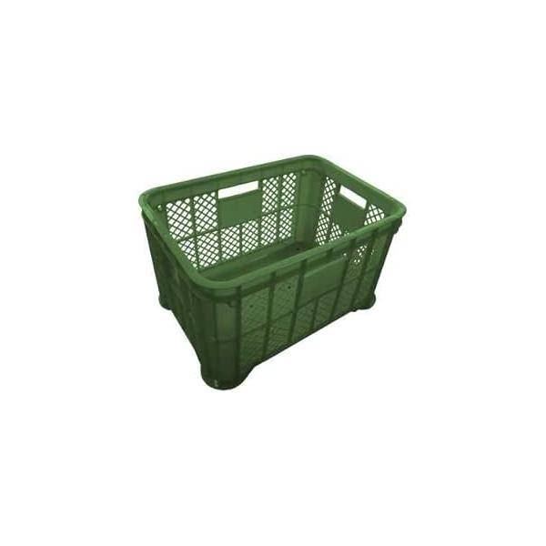 セット特価 6 個セット 採集コンテナ平底(緑)　　　2.0ｋ 520(横)365(縦)305(高さ) 安全興業 ※法人様限定発送品