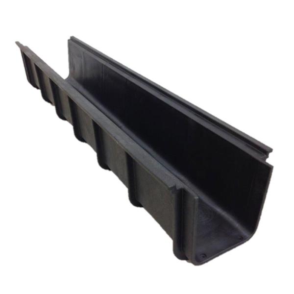 5本セット 軽量プラスチックU字溝 U150 巾150×高さ150×長さ1000mm　約5キロ  ※法人様限定配送品 ウッドプラスチックテクノロジー