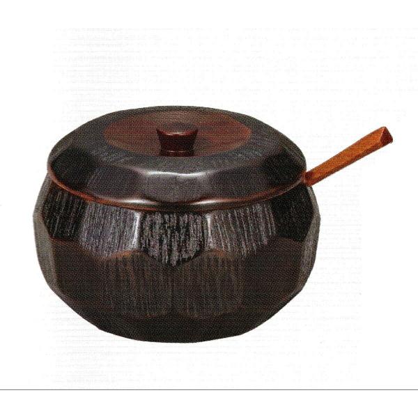 木製 5.0 飯器 スリ漆 飯べら付き 51004