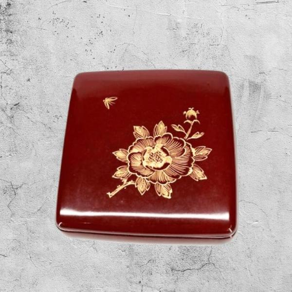 日本製 菓子器 牡丹と蝶