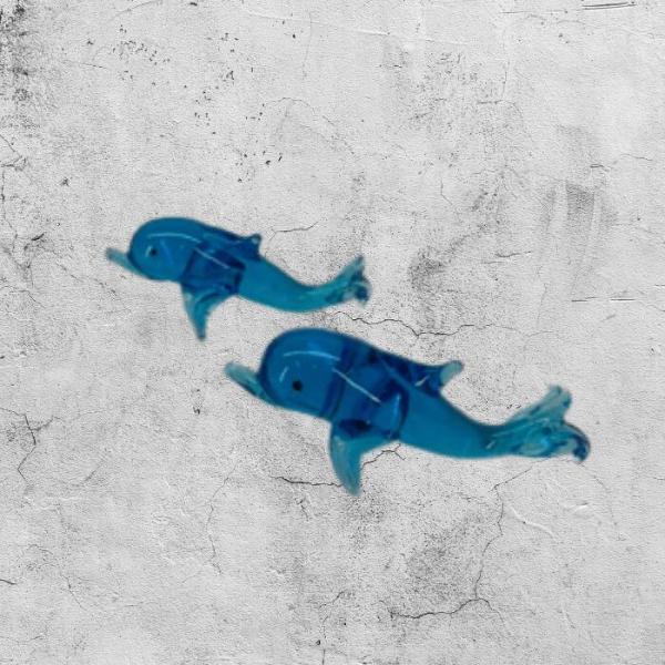 箸置 イルカ ガラス製 ２個組