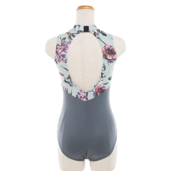 Mituri ミトゥリ フラワープリント柄のホルターネックデザインが素敵 バレエ レオタード ジュニア 大人 スカートなし黒 グレー Kr1164 Buyee Buyee Japanese Proxy Service Buy From Japan Bot Online