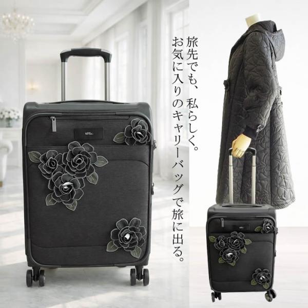 ベルパーチ belpaci ステッチ花キャリーバッグ レディース キャリー