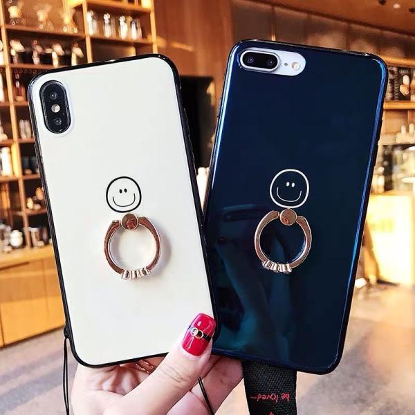 スマホリング 韓国 Iphoneケース ニコちゃん マーク スマイリー リング付き キラキラ テンアール スマホケース 可愛い Iphone8plus Iphonexs Iphone 66 Ashop Iphoneケース 通販 Yahoo ショッピング