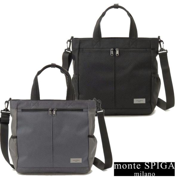 monte SPIGA モンテスピガ 2WAY トートバッグ メンズ MOSMTP013-M カーボンデザイン ブランド バッグ アウトレット