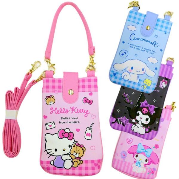 【この商品は3点までゆうパケットで発送します。それ以上は宅配便での発送となります】ベルトは2種類付裏面にはICカードが入るファスナーポケット付き【サンリオキャラクター】ハローキティ/マイメロディ/シナモロール/クロミ499027014682...