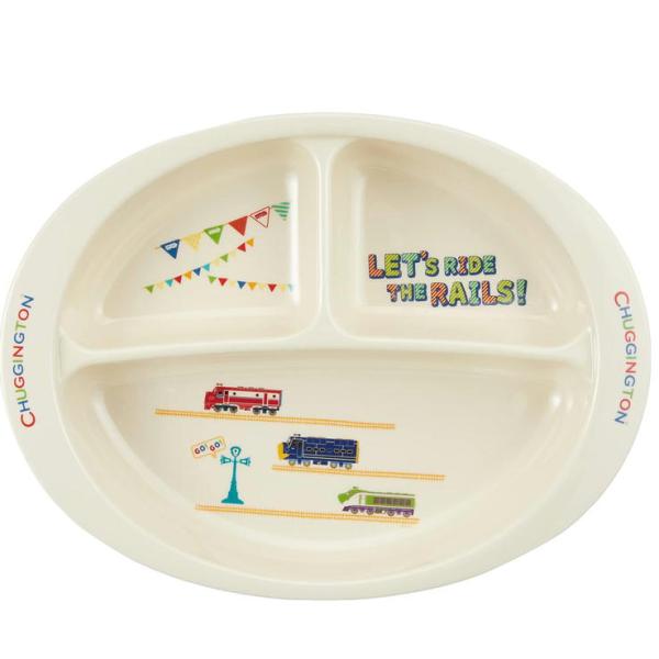 ランチプレート チャギントン M370 スケーター メラミン製 キャラクター 子ども用 キッズ プレート 食器 皿 お子様 仕切り