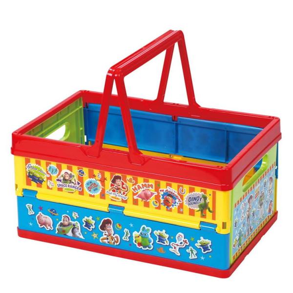 キャラクターかわいいデザインのおもちゃ箱 です。 リビングや子供部屋のおもちゃなどの片付けや 整理整頓に便利な折りたたみバスケット 使わない時は折りたためてコンパクトです。 同じボックスがあれば重ねることができます。 持ち手付きで持ち運びが...