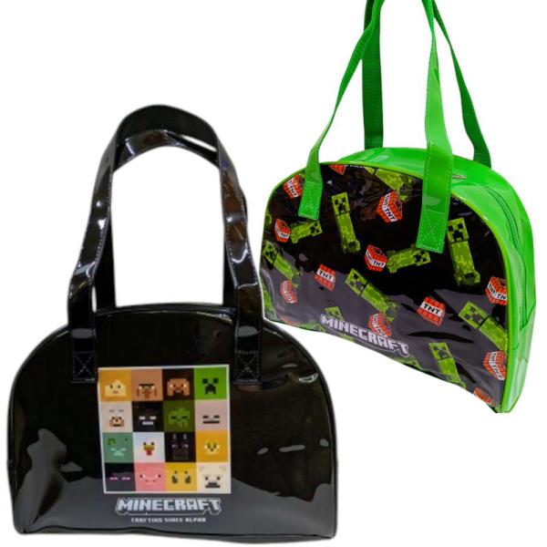 Minecraft マインクラフト ボストンビーチバッグかわいいキャラクターのボストン型プールバッグです小学校や幼稚園でのプールの授業や水泳教室にレジャー、海水浴等にも人気キャラクターのかわいいサマーグッズ●素材:PVC●サイズ:W33×H...