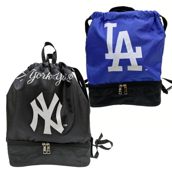 MLB メジャーリーグ 公式 二層式ビーチバッグ公式MLBのボンサックタイプの二層式プールバッグですプールの授業や水泳教室に・レジャー、海水浴等にロサンゼルス ドジャース ニューヨーク ヤンキース●素材:ポリエステル●サイズ:W44×H41...