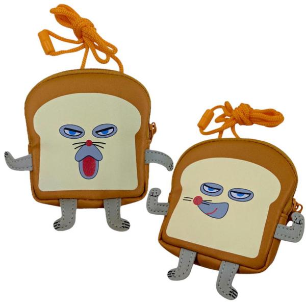 【ネックポーチ】パンどろぼう＆バーン人気絵本キャラクターの【パンどろぼう】のネックポーチ首から下げて楽しくお出かけ♪安全パーツ付なので負荷がかかると留め具が外れます。小さいお子様はポシェットとしてもパンどろぼう品番 PD-NP-PDJANコ...