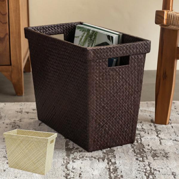 ■サイズ(cm)外寸：上部約 W 38 x D 20 x H 30 cm下部約 W 33.5 x D 15.5 x H 30 cm※ハンドメイド品ですので多少サイズは前後します。■素材パンダン・不織布■原産国インドネシア・バリ島■ご注意※パ...