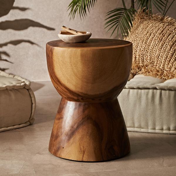 木製円形サイドテーブル チェア 木製円形サイドテーブル チェア