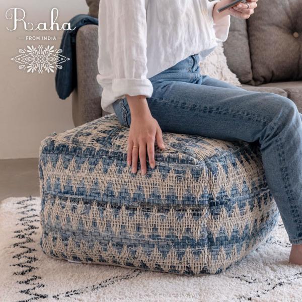 �v�t �N�b�V���� �I�b�g�}�� �X�c�[�� �u���[ �� raha W 55cm D 55cm H 37cm 34443-bl