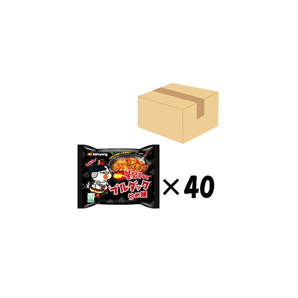 三養食品 ブルダック炒め麺 140g×40パック 三養 激辛ブルダック炒め麺 140g×40個 1BOX 日本語版 1個当たり￥226.8