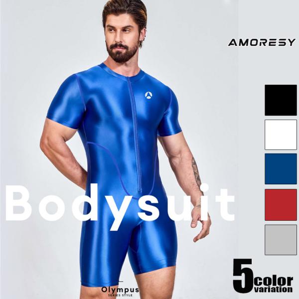 AMORESY/アモレシー ボディースーツ Olympus Sports Bodysuit  スポーツウェア  ストレッチ生地 シングレット 男性下着