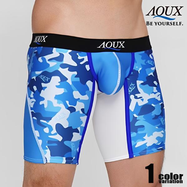 ボクサーパンツ メンズ AQUX/アックス Mid Long Boxer 