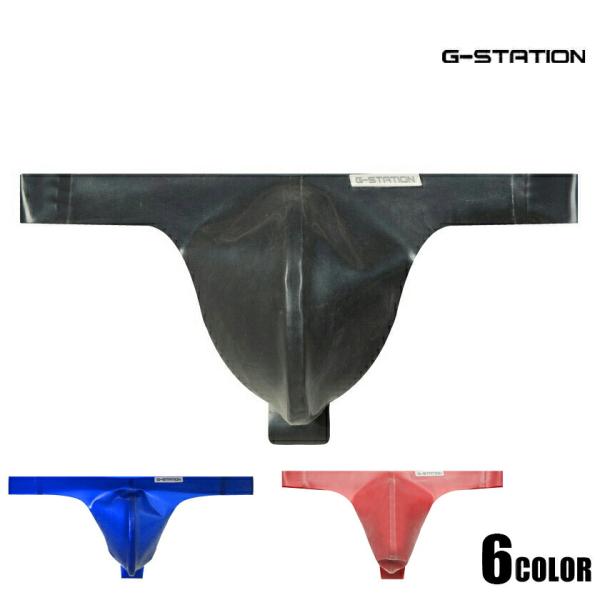 メンズTバック G-Station/ジーステーション ラテックス 凸フロント  Tバック ノーシーム メンズ 男性下着 立体縫製