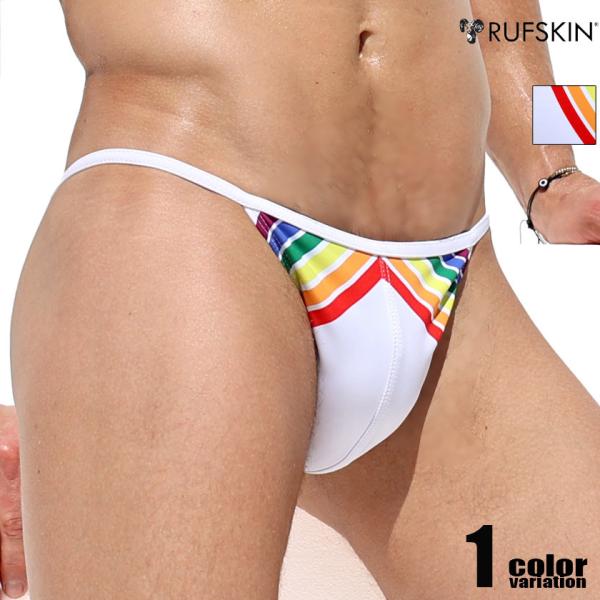 RUFSKIN/ラフスキン ARC EN CIEL レインボー 虹 カラフル スイムウェア ビキニブリーフ型 メンズ水着 海水パンツ 海パン 男性水着