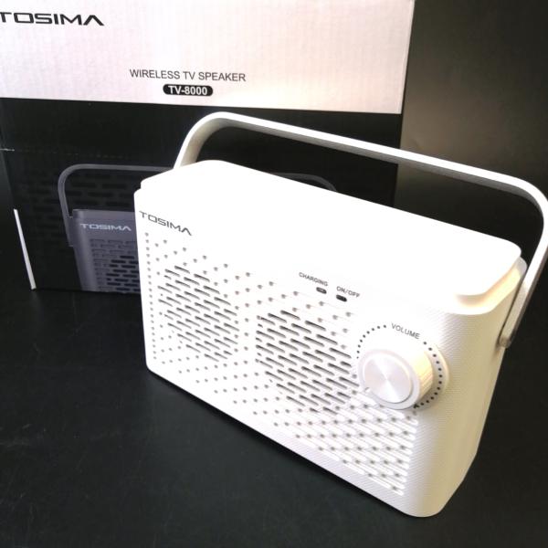 TOSIMA ワイヤレススピーカー TV-8000 ワイヤレス TVスピーカー TV-8000 簡単操作 Tosima 通信距離30m