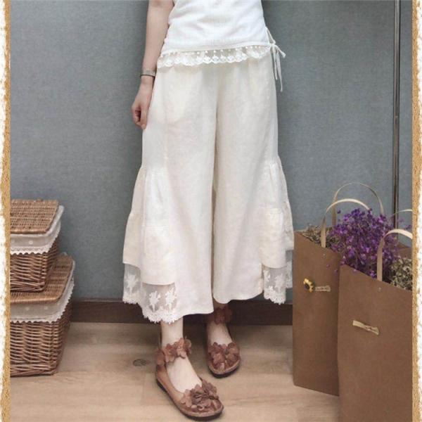 花レースガウチョパンツ レディース ロング 夏 ボトムス ワイドパンツ Buyee Buyee Japanese Proxy Service Buy From Japan Bot Online