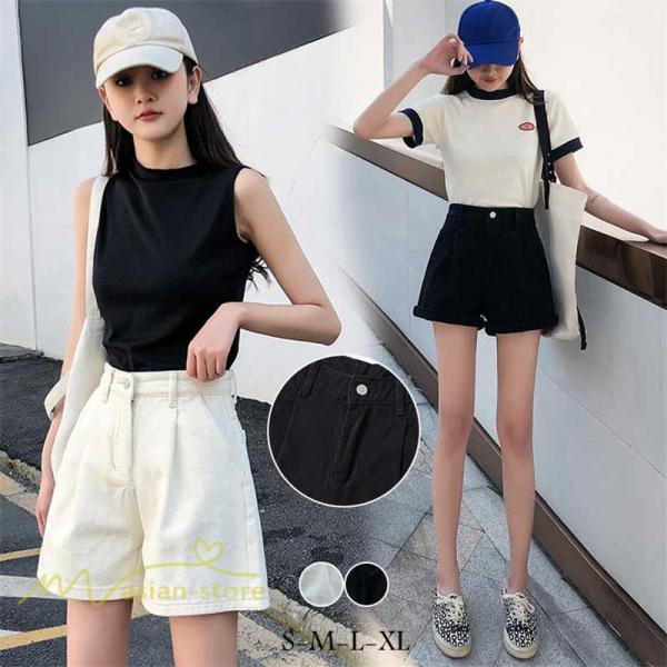 デニムパンツ ホットパンツ レディースパンツ ハイウエスト ストレートパンツ ショートパンツ レディースファッション ショートジーンズ ハイウエスト パンツ Yayl200418056 アジアンストア 通販 Yahoo ショッピング