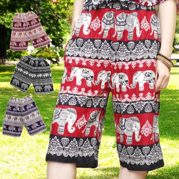 【値下げ】サルセーション　ハーフパンツ　ユニセックス　Lサイズ 　タイダイ 短パン 半ズボン ハーフ イージー レディース ユニセックス ！さらさら