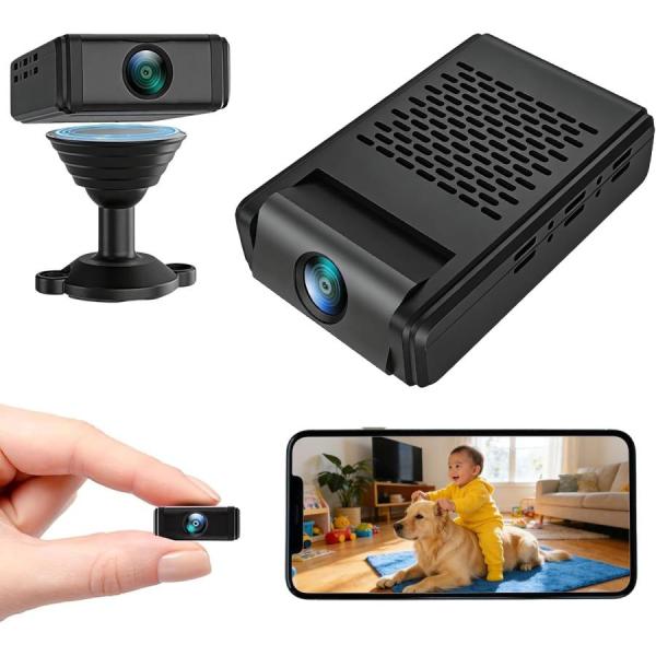 小型カメラ 2026 年新型 WiFi スマホ連動 180度回転 防犯カメラ 赤外線カメラ 1080P 赤外線暗視 防犯監視/ペット見守り/車内監視対応 証拠撮影 操作簡単