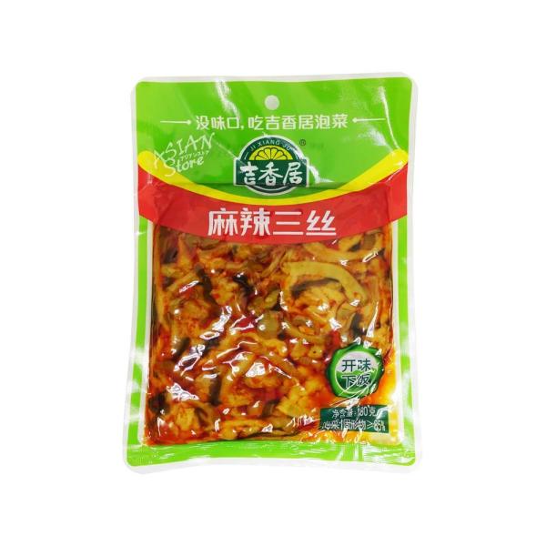 【商品名】吉香居マーラーザーサイ絲三種合わせ/吉香居麻辣三絲【原材料】ザーサイ、大根、カブ、昆布、植物油、食塩、唐辛子、料理酒、醤油、砂糖、調味料【内容量】150ｇ【原産国】中国【賞味期限】商品画像記載の賞味期限と現物は異なる場合がございま...