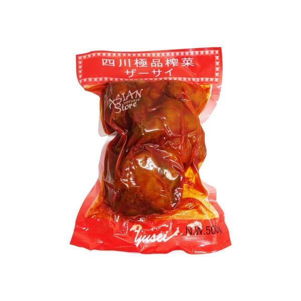 【商品名】四川極品ザーサイ　ホール/四川極品搾菜塊【原材料】ザーサイ、食塩、唐辛子【内容量】500ｇ【原産国】中国【賞味期限】商品画像記載の賞味期限と現物は異なる場合がございます ※予告なくパッケージデザインが変更される場合があります。