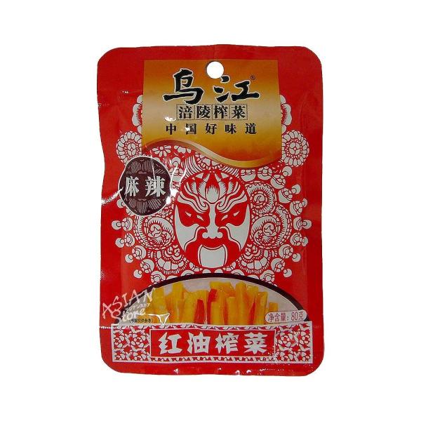 【商品名】烏江紅油ザーサイ80g/烏江紅油麻辣搾菜80g【原材料】ザーサイ、大根、チンゲン菜、食塩、赤唐辛子、菜種油、にんにく、生姜、L-グルタミン酸ナトリウム、5’リボヌクレオチドナトリウム、クエン酸、乳酸、パプリカ色素、着色料【内容量】...