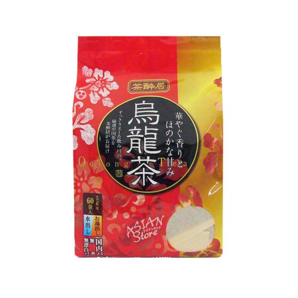 【常温便】ちゃすいきょウーロン茶ティーバッグ／茶醉居烏龍茶300g（5g*60袋）水出し　煮出し【4902855112630】【異なる配送便の商品の同時購入不可】