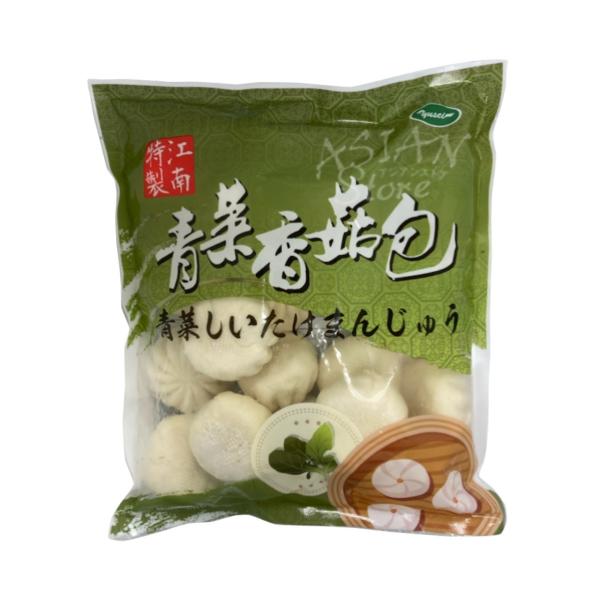 冷凍  江南特製  【 青菜しいたけまんじゅう 】　青菜香姑包　椎茸饅頭　30g×20個入　饅頭 　まんじゅう　　600ｇ 約20個入り 冷凍 中国名物 　